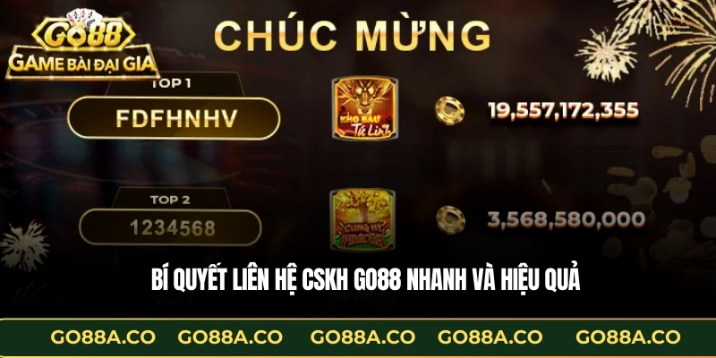 Bí quyết liên hệ CSKH GO88 nhanh và hiệu quả