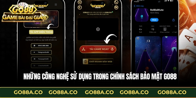 Những công nghệ sử dụng trong Chính sách bảo mật GO88